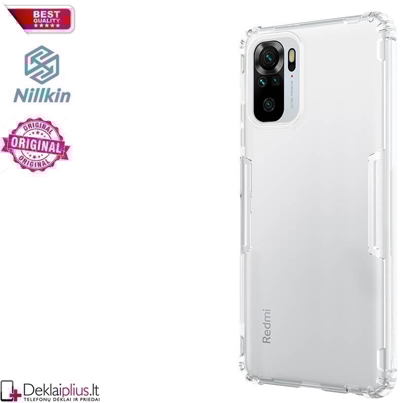 Nillkin nature serijos dėklas - permatomas (telefonui Xiaomi Redmi Note 10/Note 10S/Poco M5S) Nillkin nature serijos dėklas - permatomas (telefonui Xiaomi Redmi Note 10/Note 10S/Poco M5S)